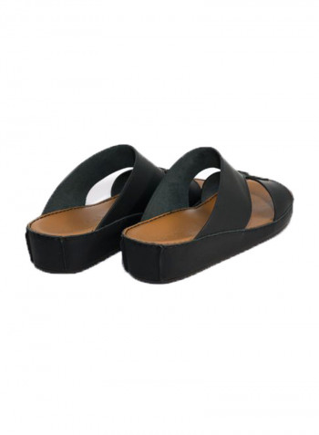 Leather Arabic Sandals Black/Brown