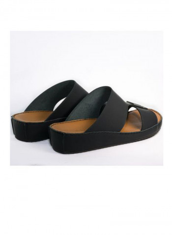 Leather Arabic Sandals Black/Brown