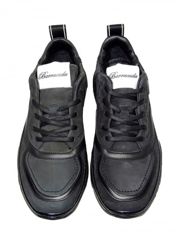 Men's Stitch Detail Sneakers Black