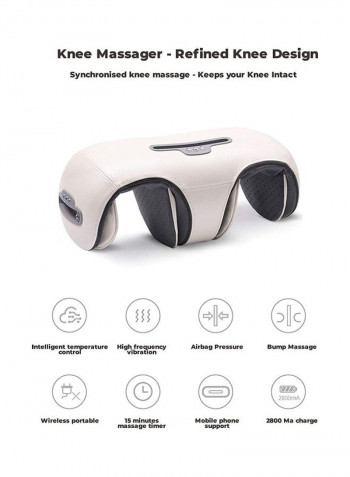 Deluxe Foot and Knee Massager Shiatsu Therapy Machine with Heat, Deep Kneading, Compression, Relieve Pain, Improve Circulation