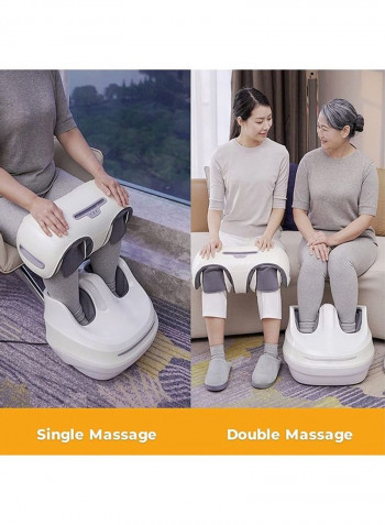 Deluxe Foot and Knee Massager Shiatsu Therapy Machine with Heat, Deep Kneading, Compression, Relieve Pain, Improve Circulation