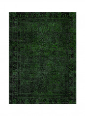 High Quality Stylish Carpet Black/Green 1x2meter