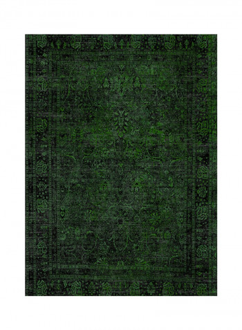 High Quality Stylish Carpet Black/Green 1x2meter