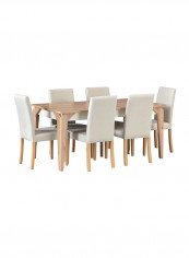 Moonlight 7-Piece Dining Table Set Multicolour