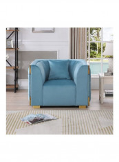 Annalisa 1-Seater Sofa With Cushion Blue 77x114x88cm