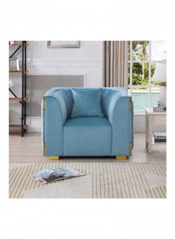 Annalisa 1-Seater Sofa With Cushion Blue 77x114x88cm