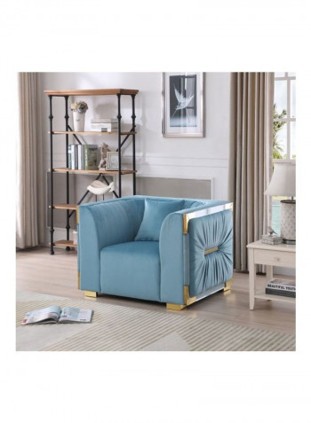 Annalisa 1-Seater Sofa With Cushion Blue 77x114x88cm