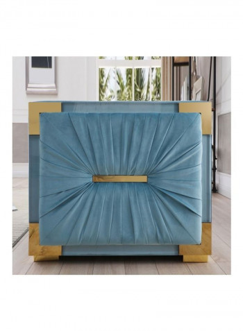 Annalisa 1-Seater Sofa With Cushion Blue 77x114x88cm