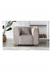 Annalisa 1-Seater Sofa with Cushion Grey 77 x 88 x 114cm