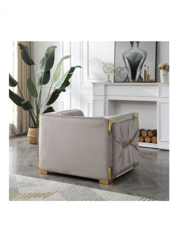 Annalisa 1-Seater Sofa with Cushion Grey 77 x 88 x 114cm