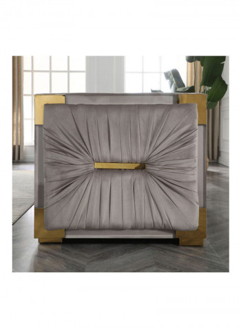 Annalisa 1-Seater Sofa with Cushion Grey 77 x 88 x 114cm