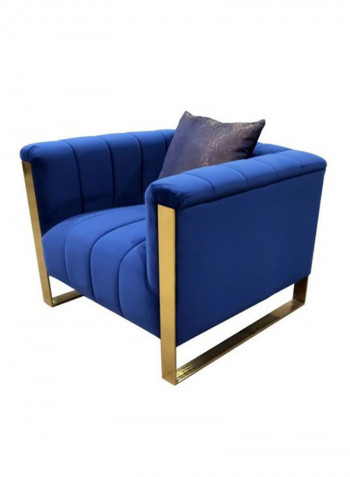 Rosanna 1 Seater Fabric Sofa Navy Blue L 94 X W 90 X H 72.5cm