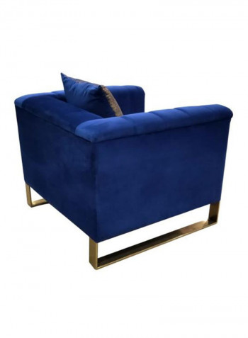 Rosanna 1 Seater Fabric Sofa Navy Blue L 94 X W 90 X H 72.5cm