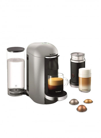 Verto Plus Deluxe Bundle Coffee Machine 1.7L 1300W GCB2-BU-SI Silver/Clear/Black