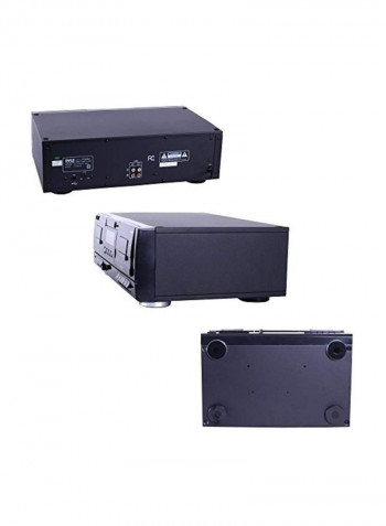 Dual Stereo Cassette Tape Deck PT659DU Black