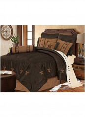 5-Piece Comforter Set Cotton Black/Brown Twin reviews 5-Piece Comforter Set Cotton Black/Brown Twin