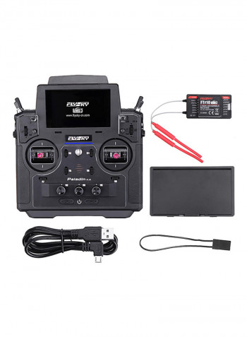 Fs-Pl18 Transmitter With Ftr10 Ftr16S Touch Screen For Racing Drone Rc Helicopter Airplane