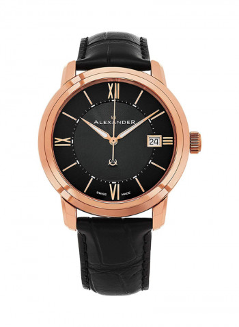 Men's Heroic Macedon Leather Analog Wrist Watch A111-05