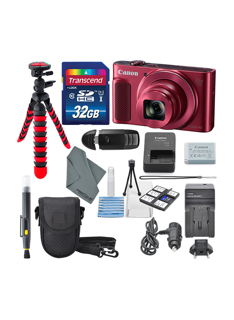PowerShot SX620 HS Point And Shoot Digital Camera With Accessories
