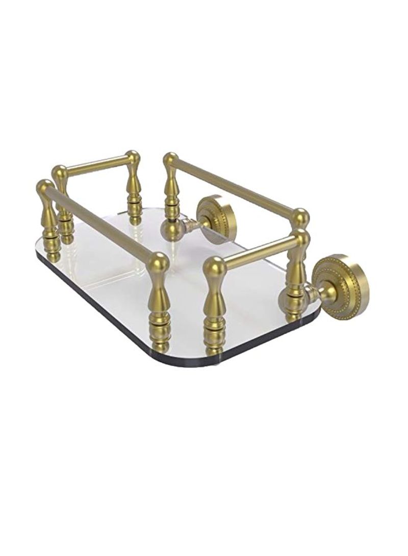Brass Towel Holder Clear/Gold 10.25x8x4.8inch