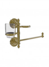 Prestige Regal Collection Bath Organizer Gold/Clear 15x7x9inch