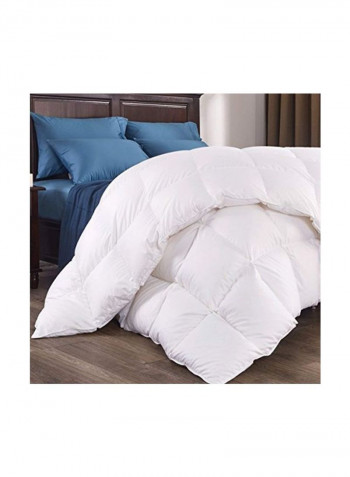 Cotton Comforter White 90x98inch