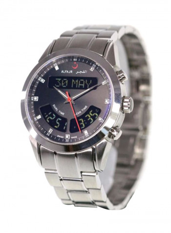 Men's Water Resistant Stainless Steel Analog/Digital Watch WA10S