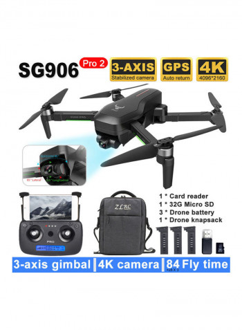 SG906 PRO 2 GPS RC Drone With Camera 4K 3-axis Gimbal Brushless Flight 31*11.5*24cm