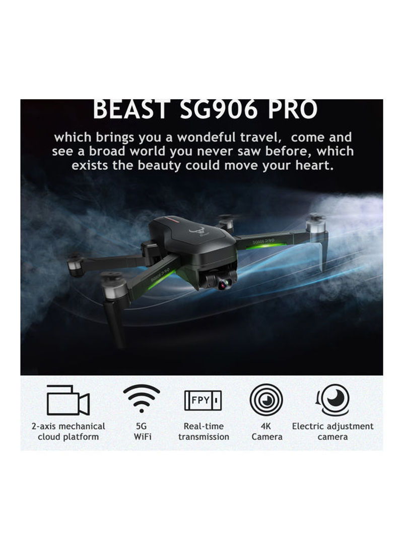 SG906 PRO GPS RC Drone with Camera 4K 5G Wifi 2-axis Gimbal 25mins Flight Time Brushless Quadcopter Follow Me MV Gesture Photo With Portable Case 3 Battery 36.5*11*28cm