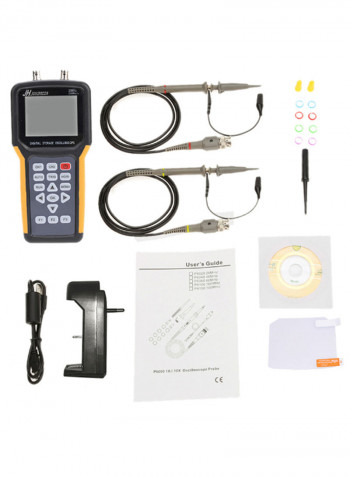 LCD Digital TFT Dual-Channel Oscilloscope Yellow/Black/Grey