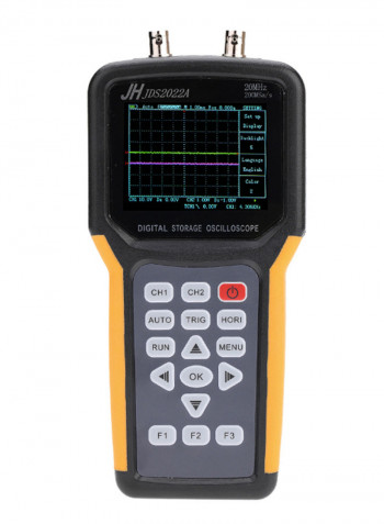 LCD Digital TFT Dual-Channel Oscilloscope Yellow/Black/Grey