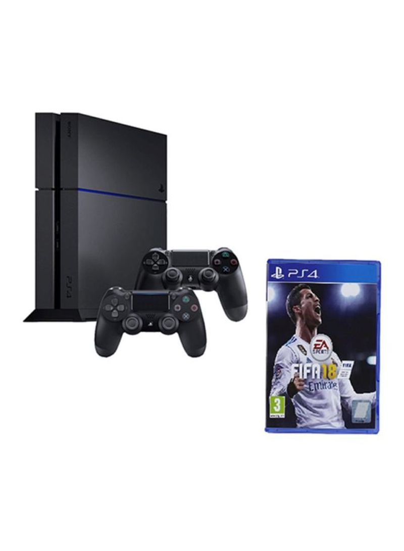 PlayStation 4 1TB Console With 2 DualShock 4 Controllers And 1 Game (FIFA 18)