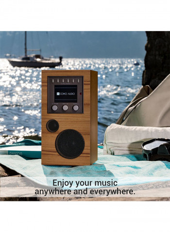 Portable Wireless Music System With Internet Radio B075KLF5X9 Brown