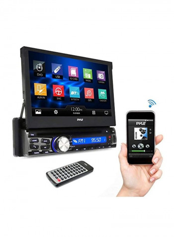 Audio Video Bluetooth Receiver System With Microphone PLDT87BT Black/Silver