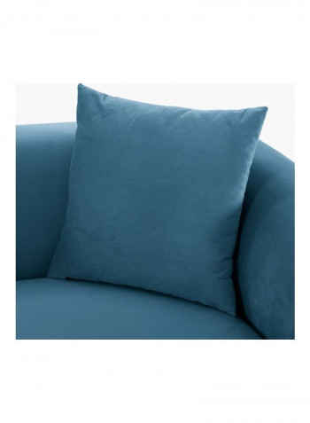 2-Seater Sofa With Two Cushion Blue 160 x 86cm