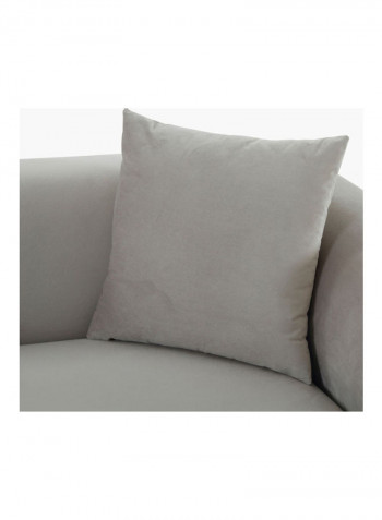 2-Seater Sofa With Two Cushions Grey 160 x 86cm