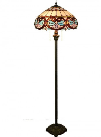 Retro Glass Mosaic Lampshade Floor Lamp Multicolour 49 x 49 x 43centimeter