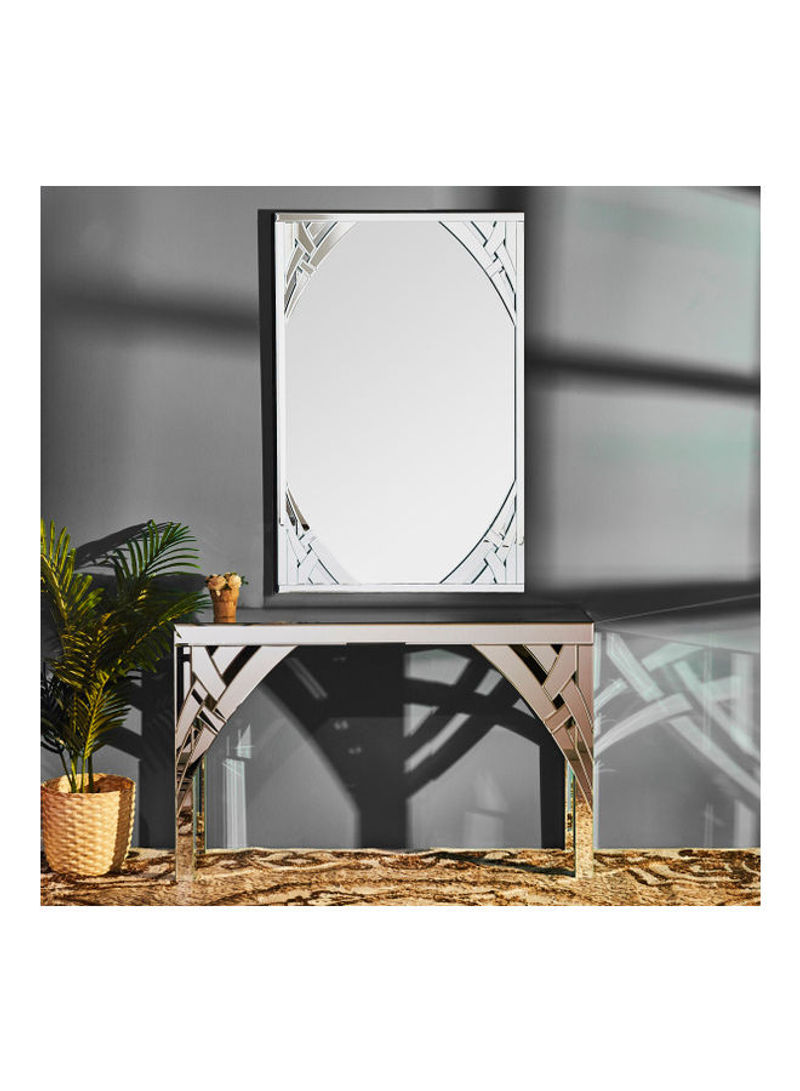 Aidan Console Table With Mirror Silver