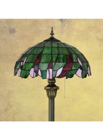 Vintage Garden Stained Glass Floor Lamp Multicolour
