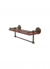 Prestige Skyline Collection Wooden Bathroom Shelf Brown 16inch