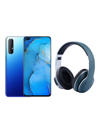 Reno 3 Pro Dual SIM Auroral Blue 8GB RAM 256GB 4G LTE With TH-17 Wireless On-Ear Headphones