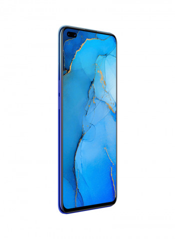 Reno 3 Pro Dual SIM Auroral Blue 8GB RAM 256GB 4G LTE With TH-17 Wireless On-Ear Headphones