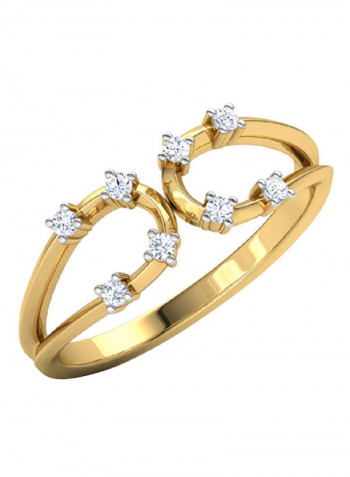 18K Gold Exquisite Design Lorry Diamond Ring