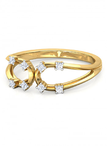 18K Gold Exquisite Design Lorry Diamond Ring