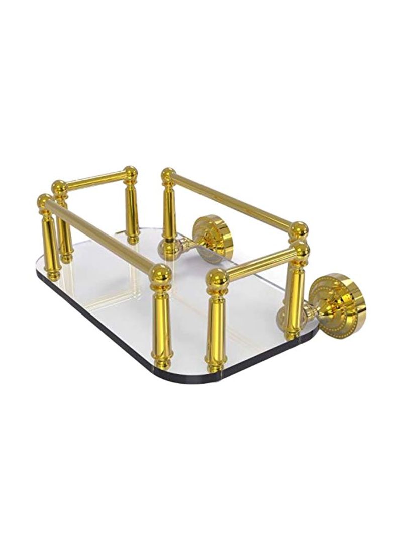 Dottingham Collection Towel Holder Gold 10.2x8x4.8inch