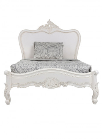 Antique Louis Single Bed White 120 x 200cm