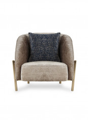 Cyprus Armchair Brown 85x85x77cm