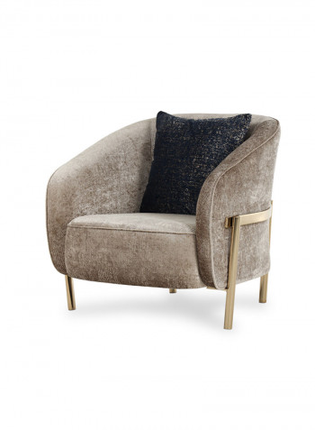 Cyprus Armchair Brown 85x85x77cm