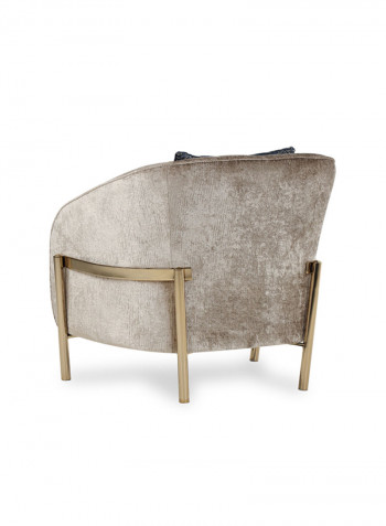 Cyprus Armchair Brown 85x85x77cm