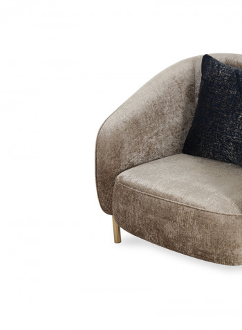 Cyprus Armchair Brown 85x85x77cm